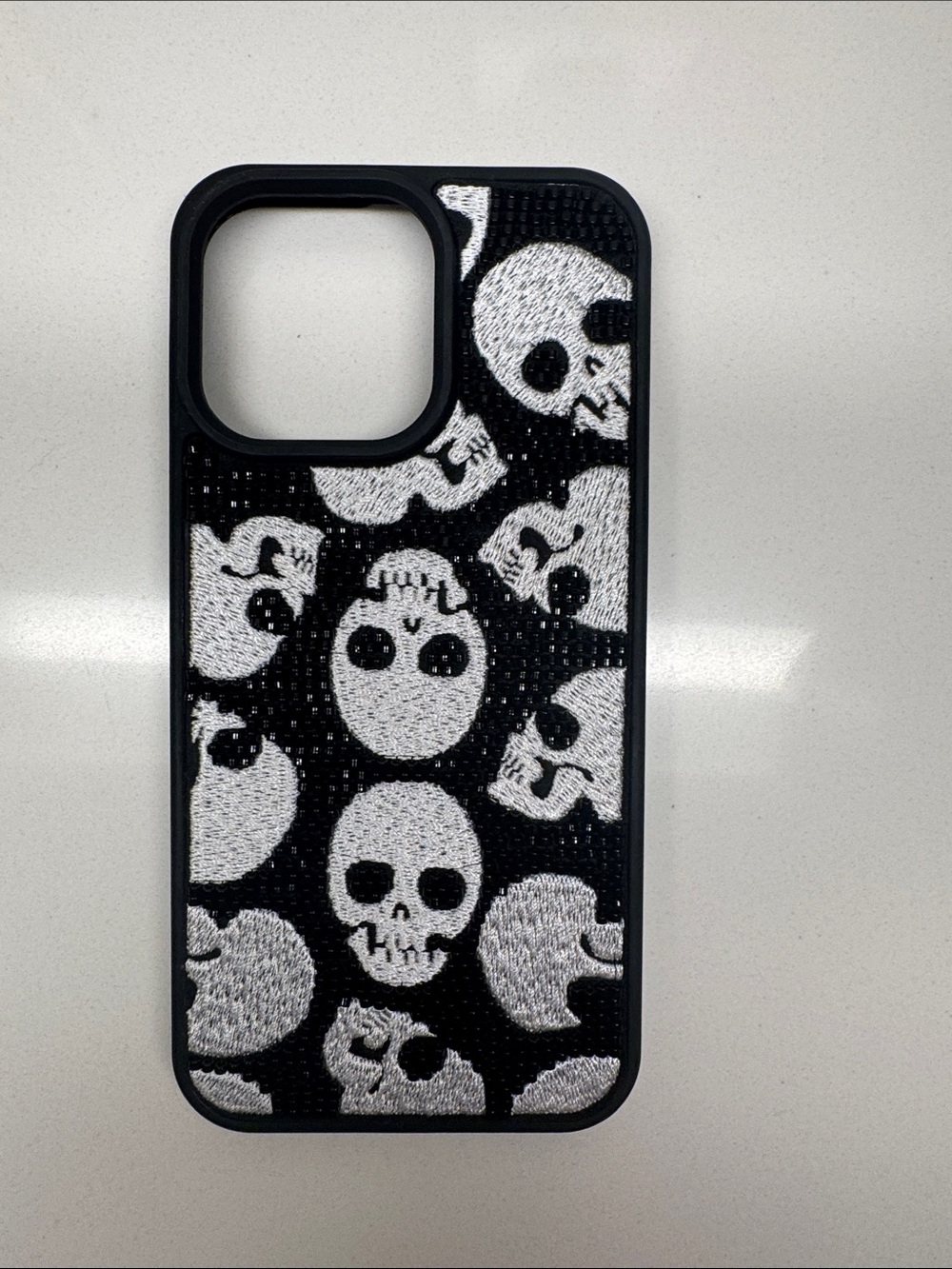 Pink Sky "Reaper" Beaded Skull iPhone Pro Max Case